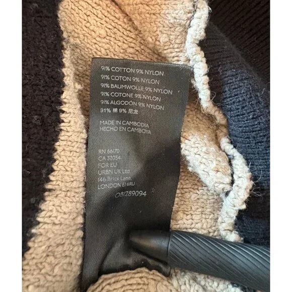 Free People | Found My Friend Striped Sweater | Black & Tan | Small - Picture 8 of 12